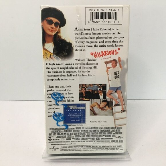 Notting Hill VHS Sealed 2000 Special Edition Universal Julia Roberts Hugh Grant - Picture 3 of 8